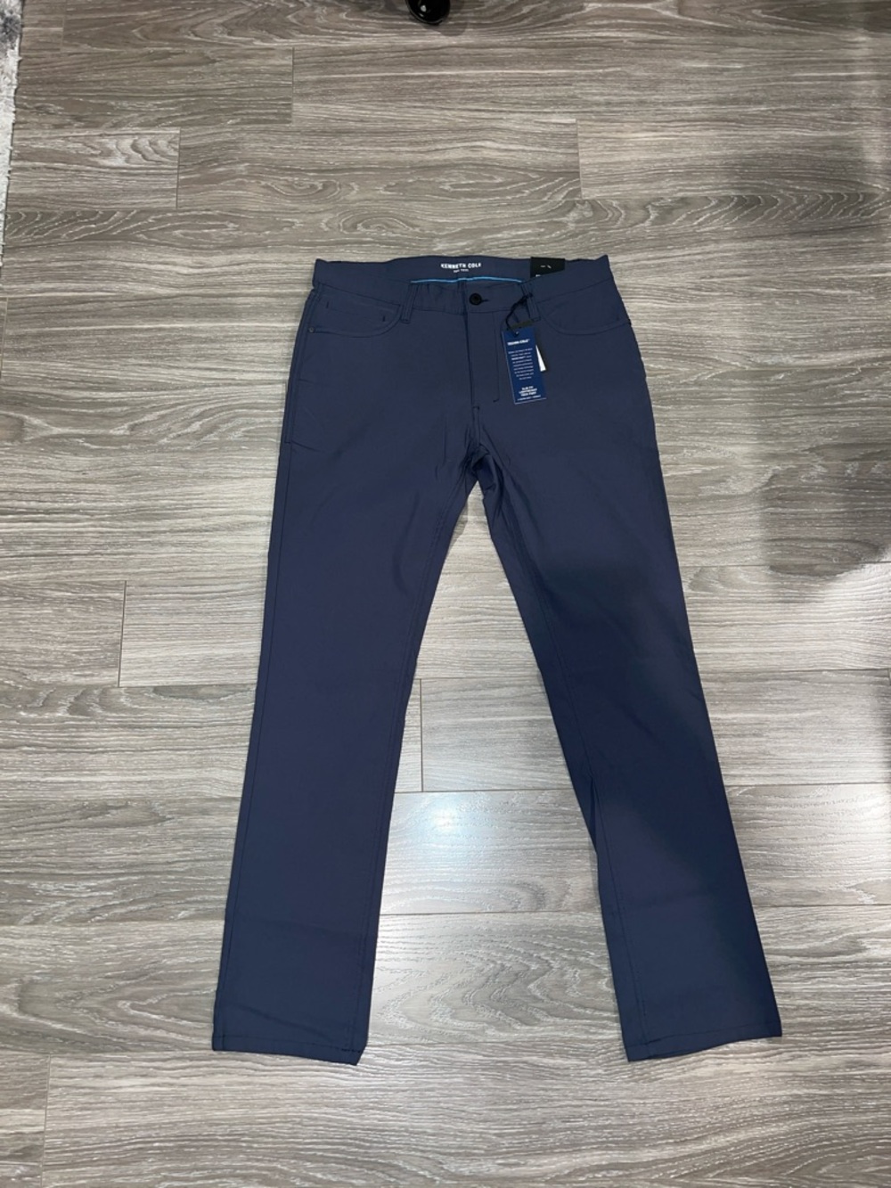 Kenneth Cole Mobility Slim Fit Tech Pant- Collegiate Blue